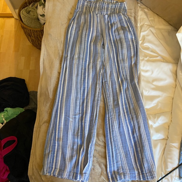 Billabong blue and white striped beach pants - Picture 3 of 4